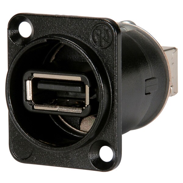 Main product image for Neutrik NAUSB-W-B Feed-thru Reversible USB A/B Adapt 092-279